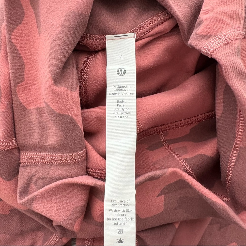 Lululemon Align Crop *21" in Heritage 365 Camo Brier Rose Multi - Picture 7 of 12